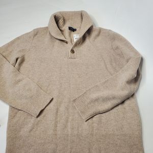 J. Crew Lambswool Sweater Shawl Neck New